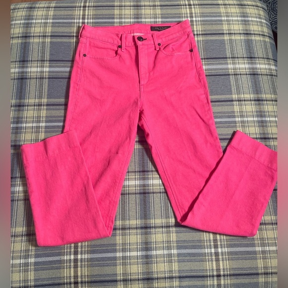 Rag and Bone Ankle Cigarette Skinny in Bill Pink | 26 - Picture 2 of 9